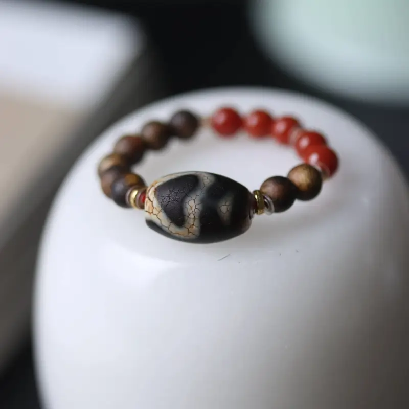 TIANTAISHAN Southern Red Agate Rings Unisex-2