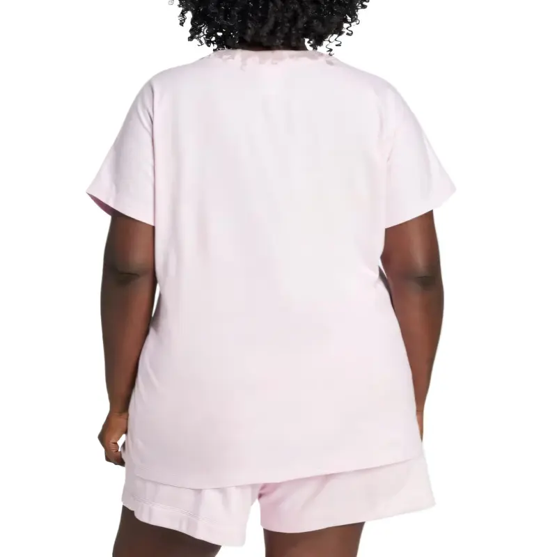 Adidas Free Shipping With AdiClub Essentials Linear Cotton Tee Plus Size-2