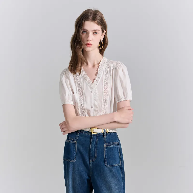 3COLOUR Shirt Women's Cloud White-3