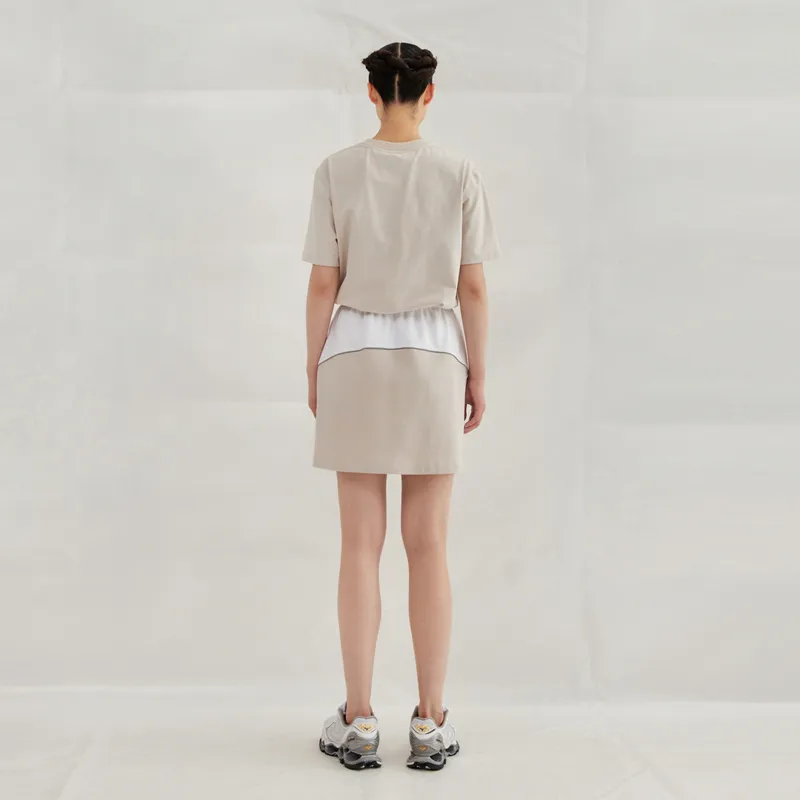 UPON PRO Casual Short Skirts Women's White-2
