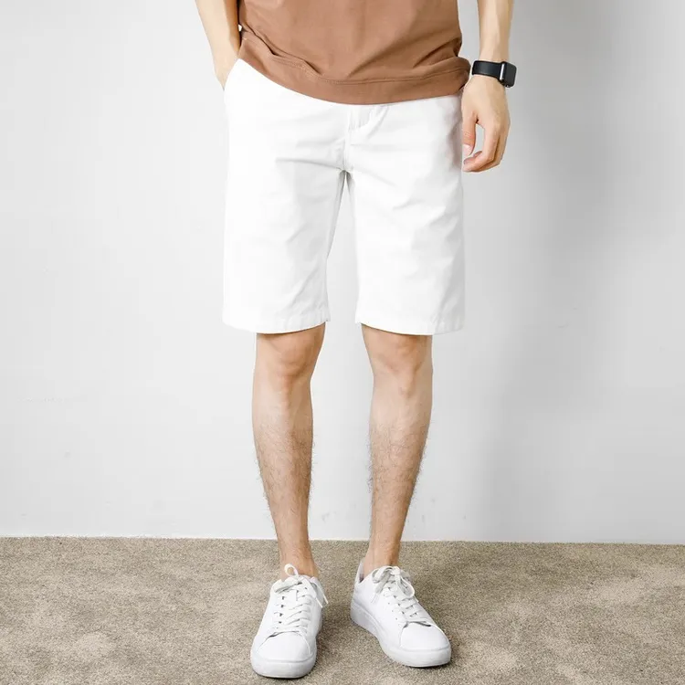 Duke Car Casual Shorts Men's White-3