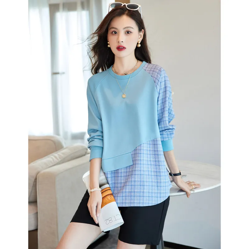 Like The Age Of Water Sweatshirt Loose Fit Women's Blue-3