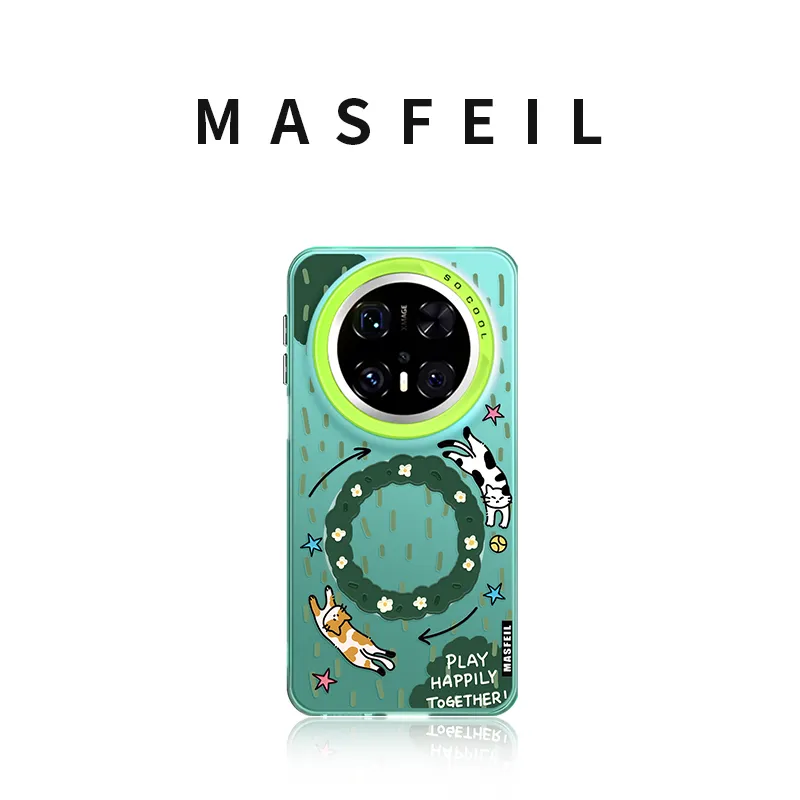 Marsfield TPU Material Acrylic Soft Edged Magnetic Case Phone Cases Compatibility With Huawei Mate Cute Style-1