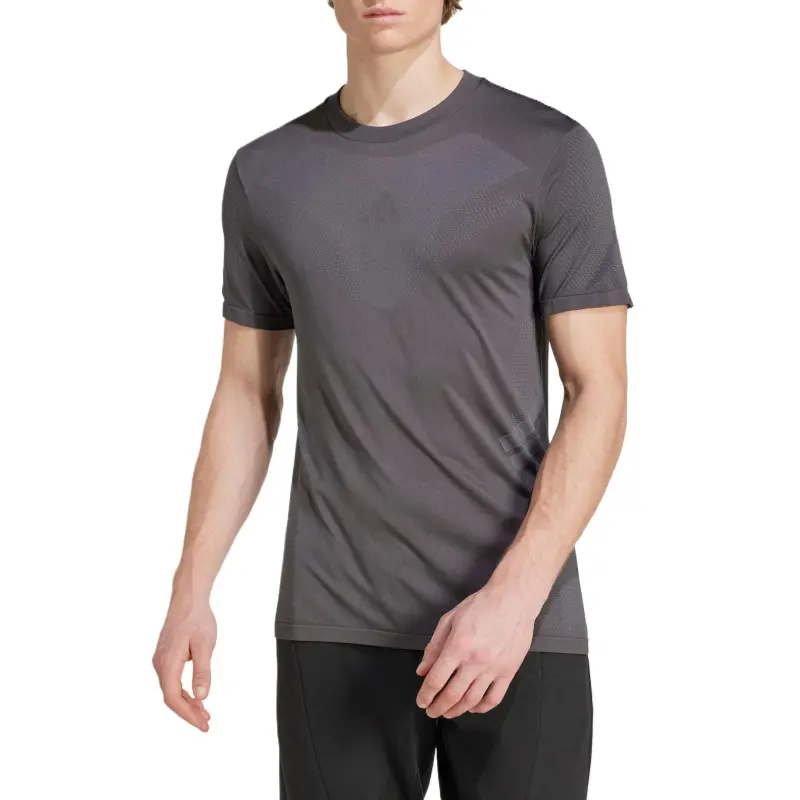 Adidas Gym+Climacool T Shirt Men's Asphalt Gray/Light Silver-1