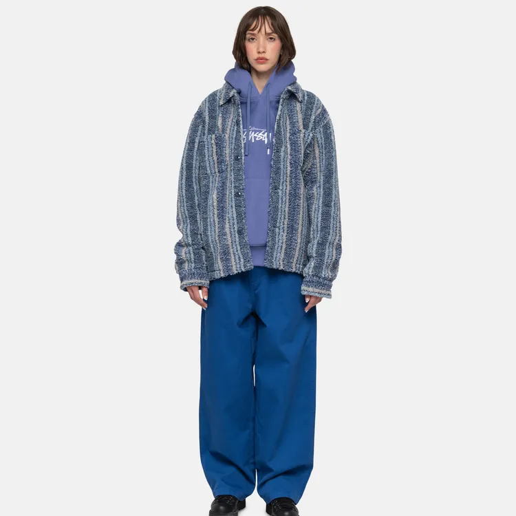 Stussy Striped Sherpa Shirt-2