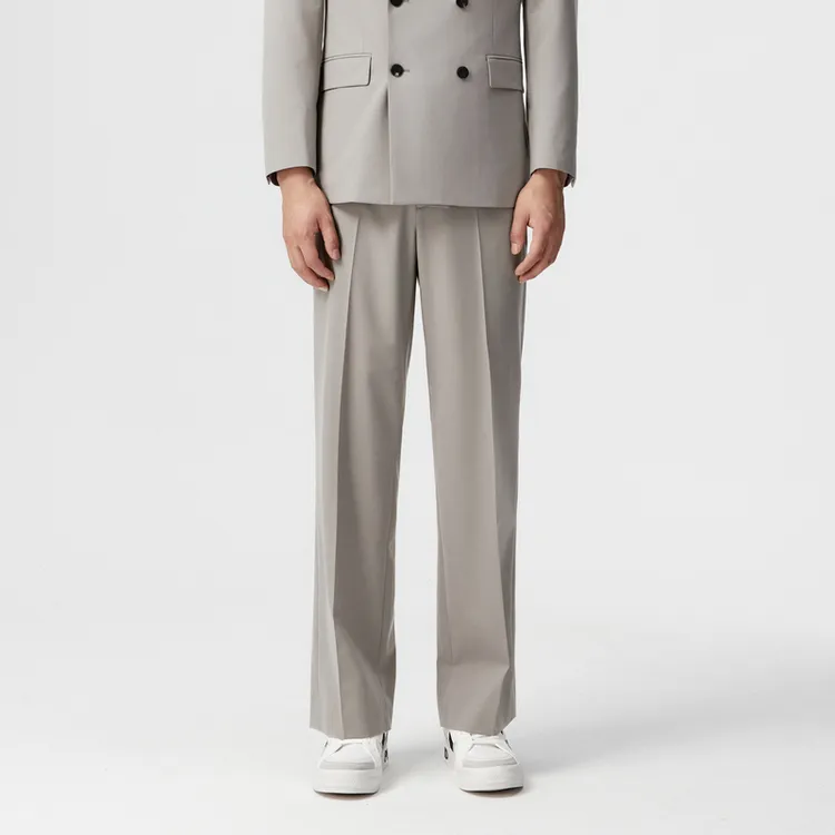 PEACEBIRD MEN Suit Trousers Men Camel 1 Straight Fit-3