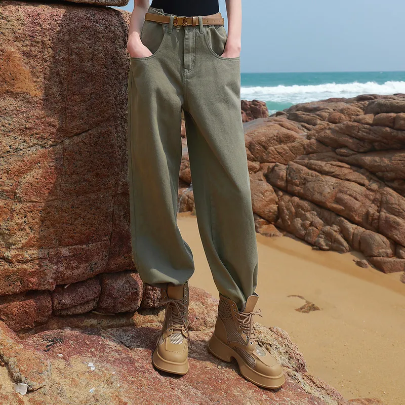 IBUDU Jeans Women's Army Green-5