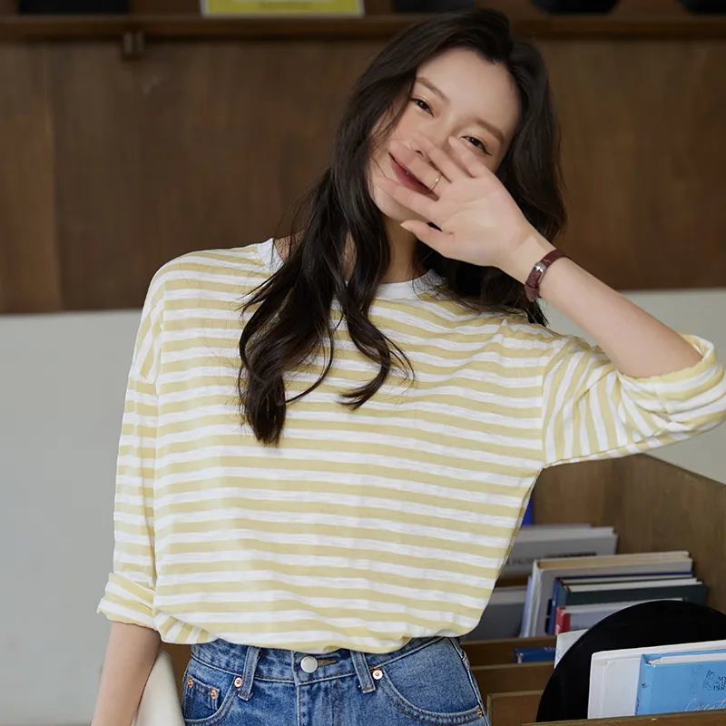 ONE SHALLOW T Shirt Women's Custard-3