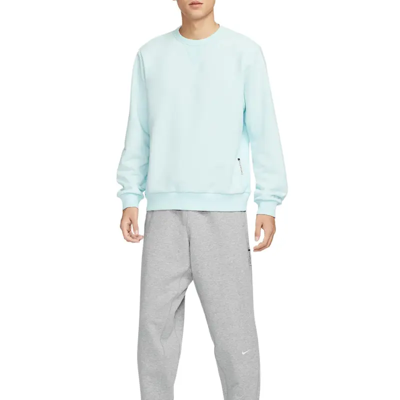 Nike Dri FIT Standard Issue Sweatshirt Men's Glacier Blue/Color/Light Ivory White-2