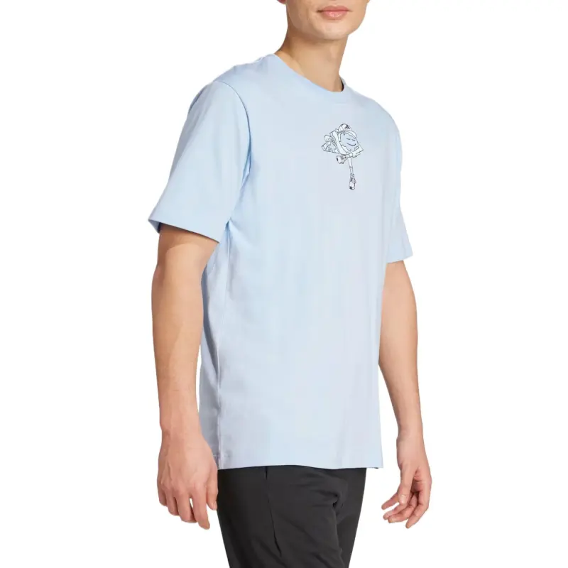 Adidas EARTH DAY T Shirt Men's Glow Blue-3