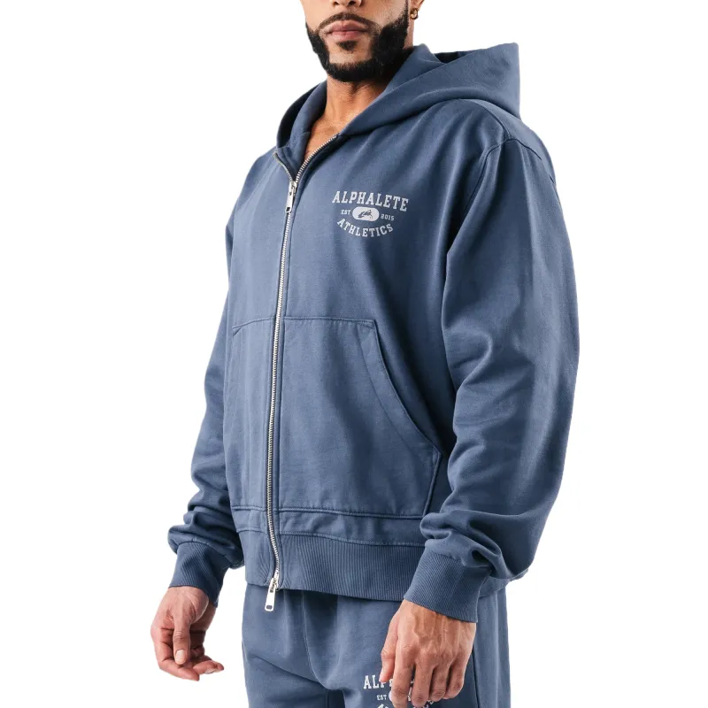 ALPHALETE Member Vintage Zip Up Sweatshirt Men's-10