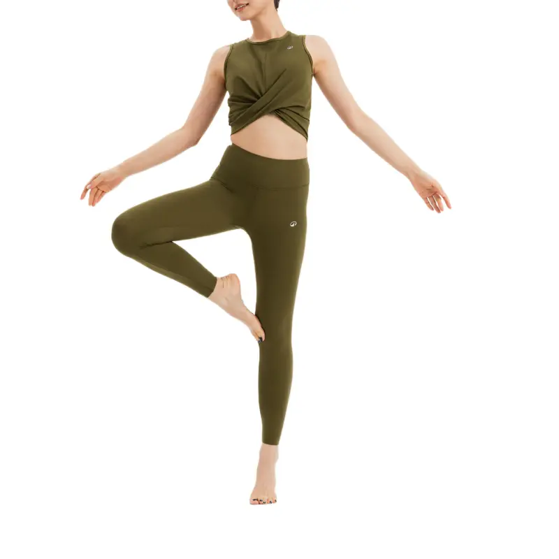 DECATHLON Sport Vests Women's Golden Olive Green-7