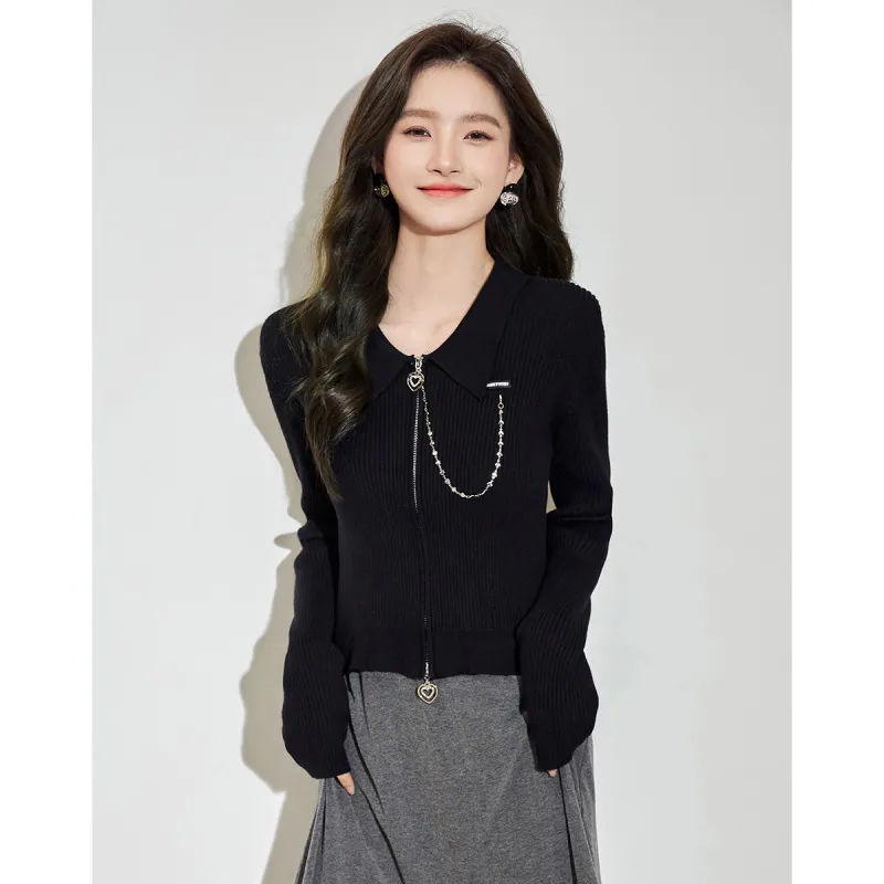 Love Elaine Knitwear Women's Black-1