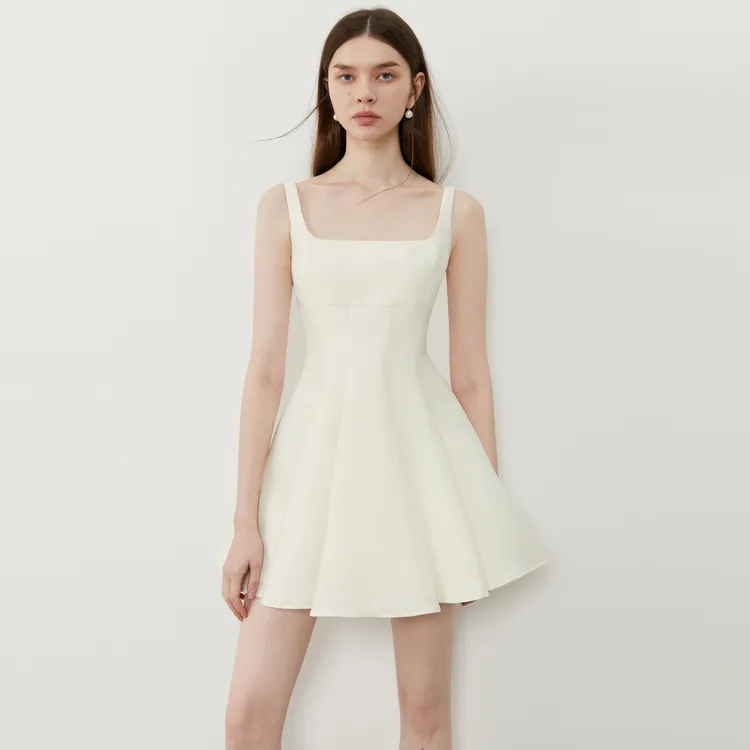 DPLAY Slip Dresses Women's Creamy Apricot-2