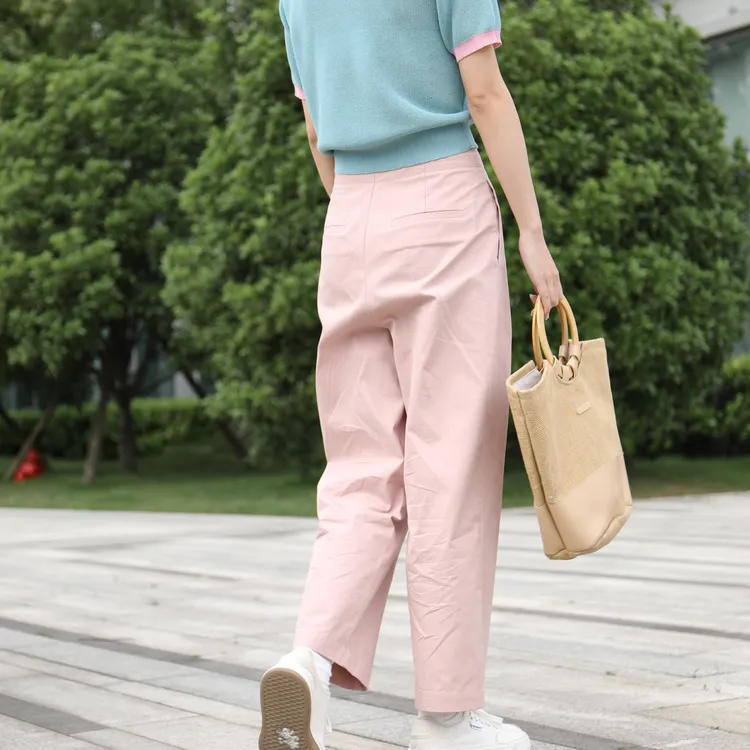 SETIROM Casual Pants Women's Pink-2