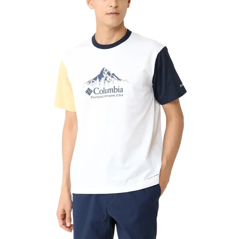 Columbia Urban Hike T Shirt Men's Sea Salt Multicolor-2
