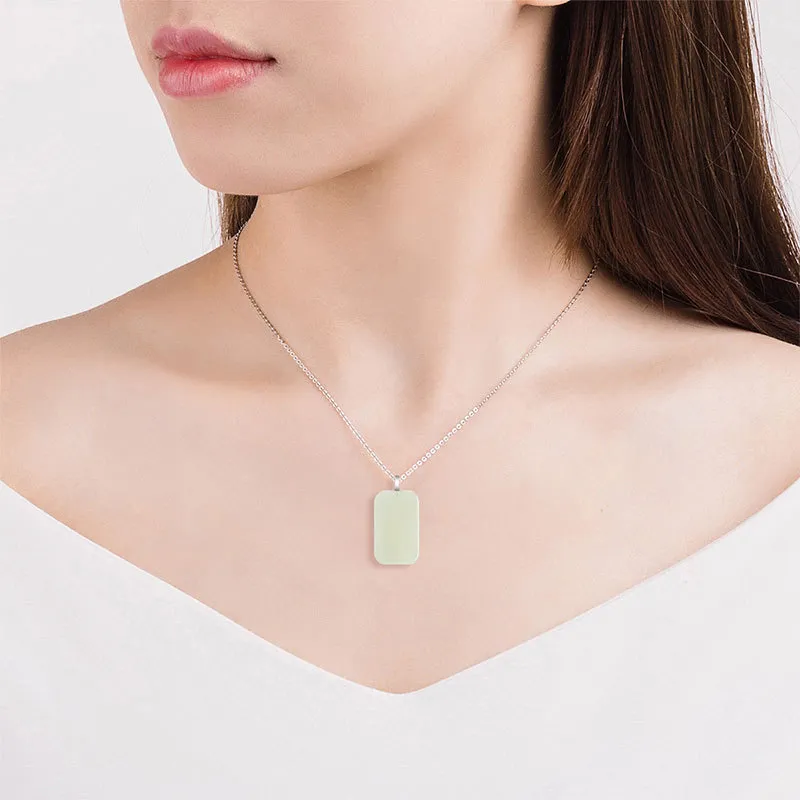 Royal Heaven's Choice Hetian Jade Pendants White Jade Unisex-4