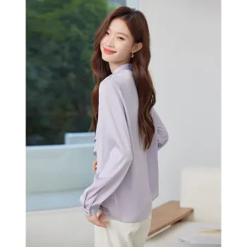 Love Elaine Spring, Fall Shirt Regular Women's Purple