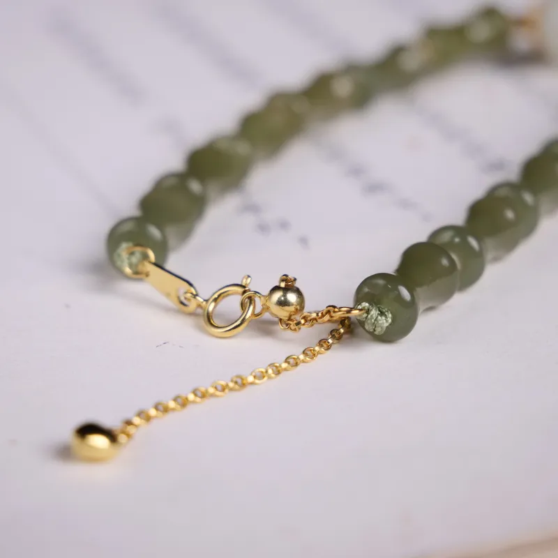 TIANTAISHAN Hetian Jade Bracelets Green Jade Unisex-3