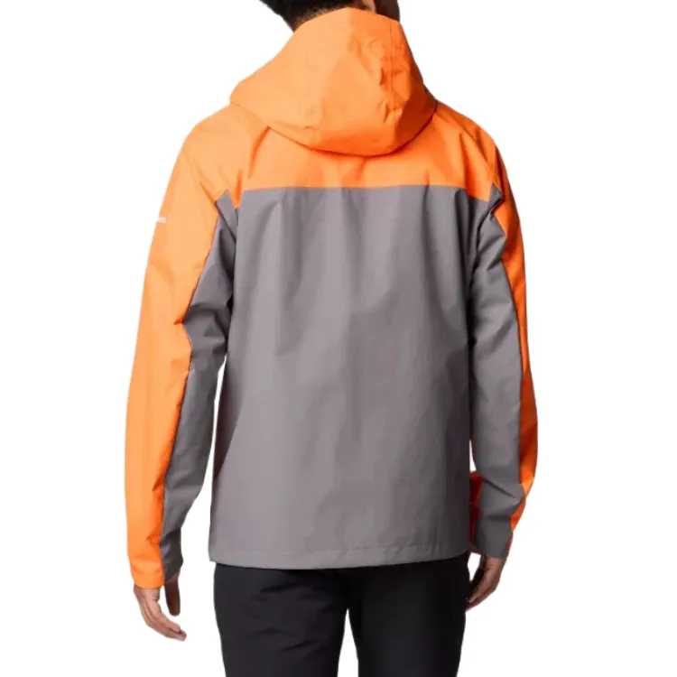 Columbia Jacket Men's Orange Gray-1