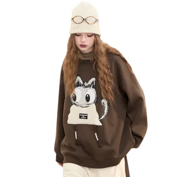 ELF SACK Sweatshirts Women's Naughty Coffee