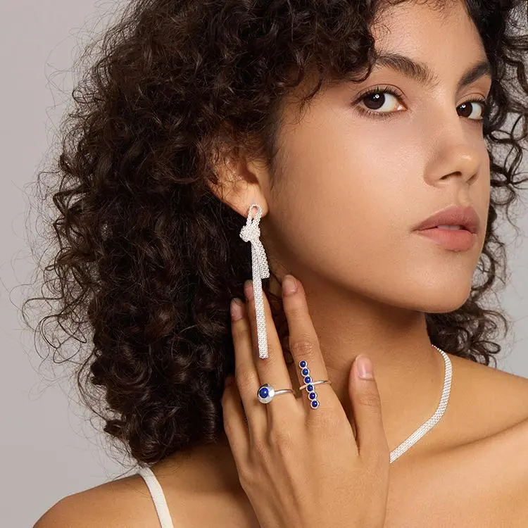 Qurioustone 925 Sterling Silver Earrings Unisex-2