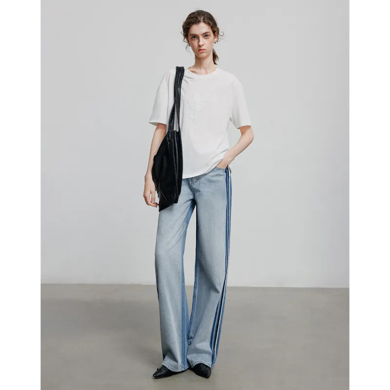 Initial Language Jeans Women's Denim Light Blue-3