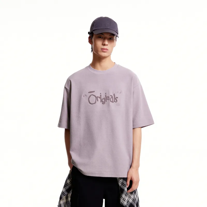 JACK&JONES T Shirts Unisex C16 Gray Purple-2