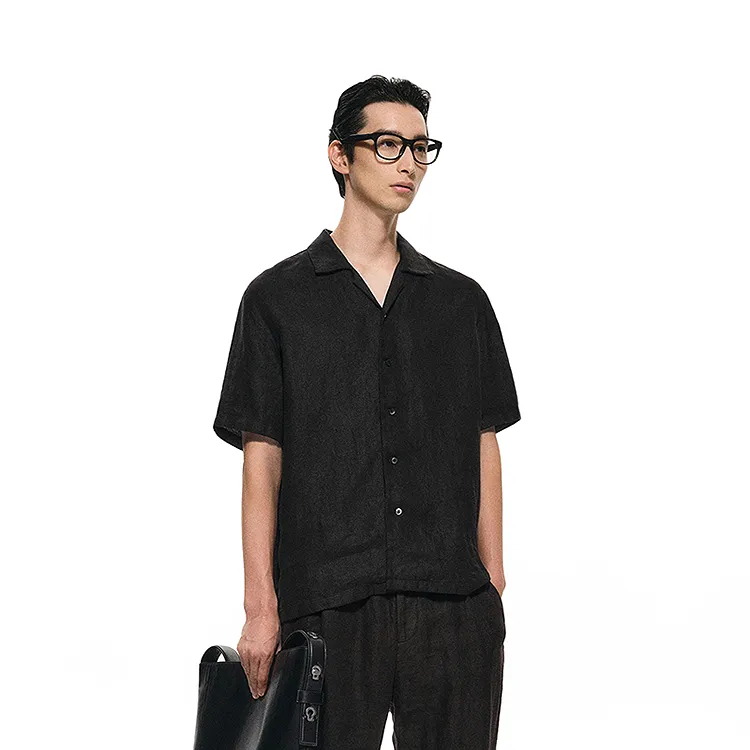 CROQUIS Black Thread Shirts Men-2