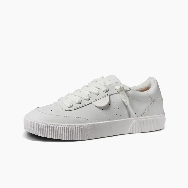 REEF Lightweight Low-Top Skateboard Shoes Women's White-3