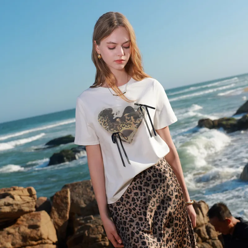 3COLOUR T Shirt Women's Cloud White-3