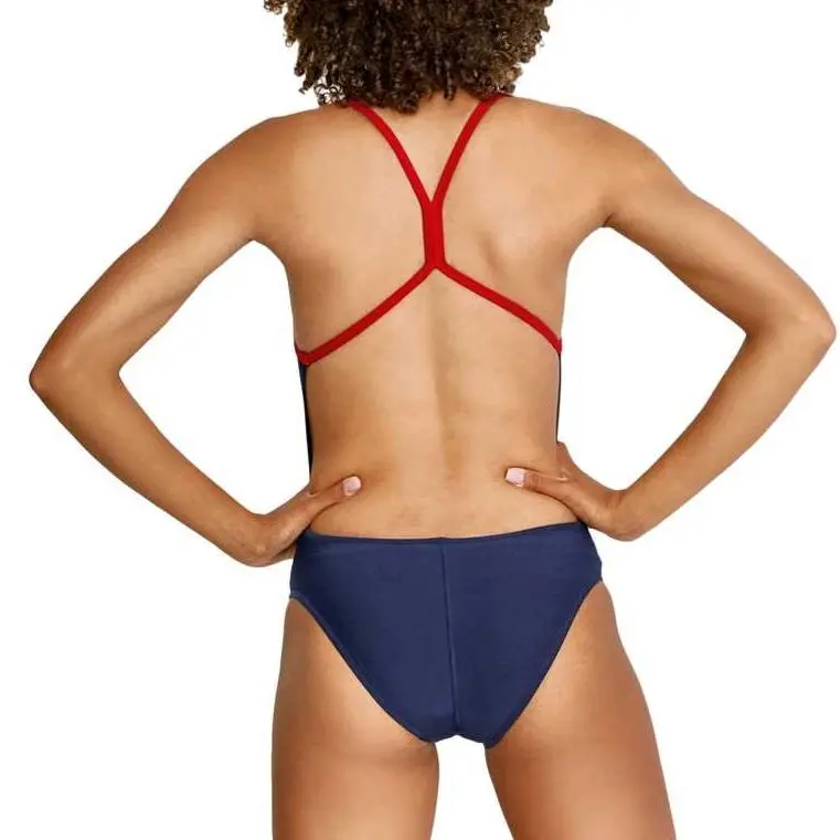 Speedo Women's Vintage Splice One Back One Piece Purple One piece Swimsuit Women's-8
