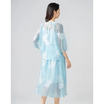 Love Elaine Skirt Set Women's Blue