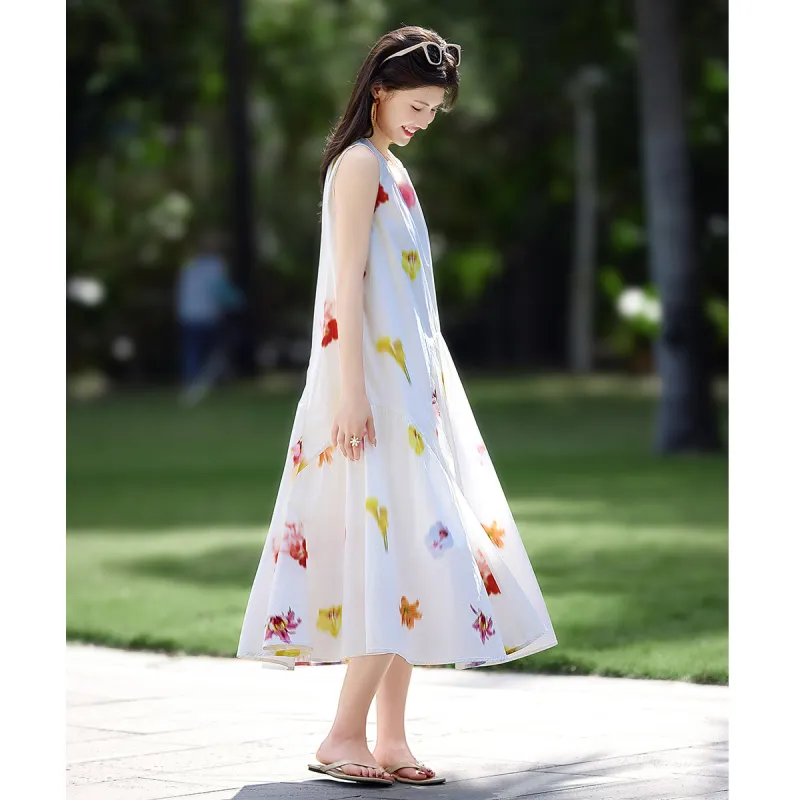 Still Quiet Sleeveless Dress Women's-4