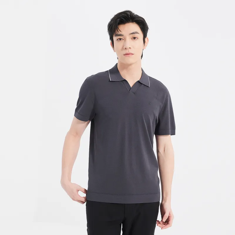 LESS IS MORE Polo Shirts Men Black 25XTX9622S-4