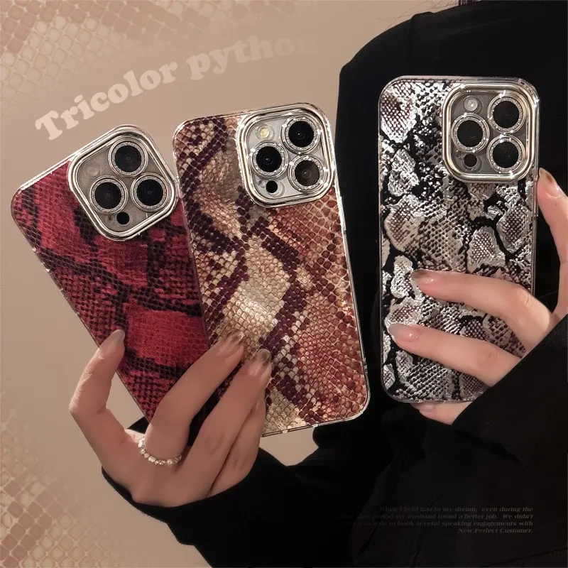 QIZHENG TPU Material Advanced Python Phone Case Compatible With Apple 16 Pro Max/15/14/13/12/11-3