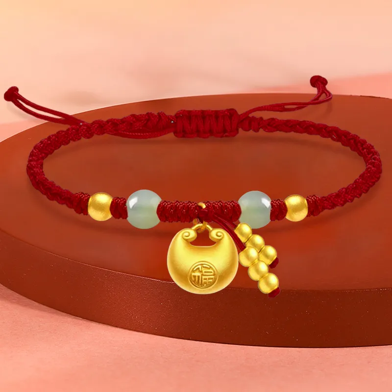 YASHENGZHUBAO Gold Bracelet Women's-6