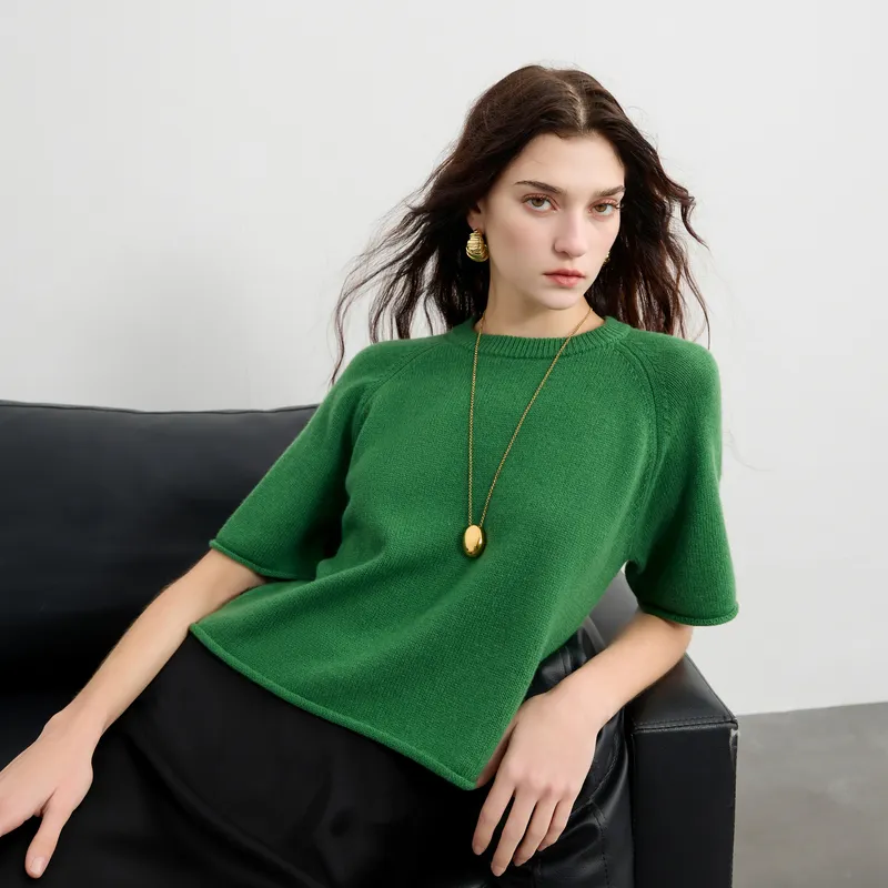 3COLOUR Knitwear Women's Avocado Green-4