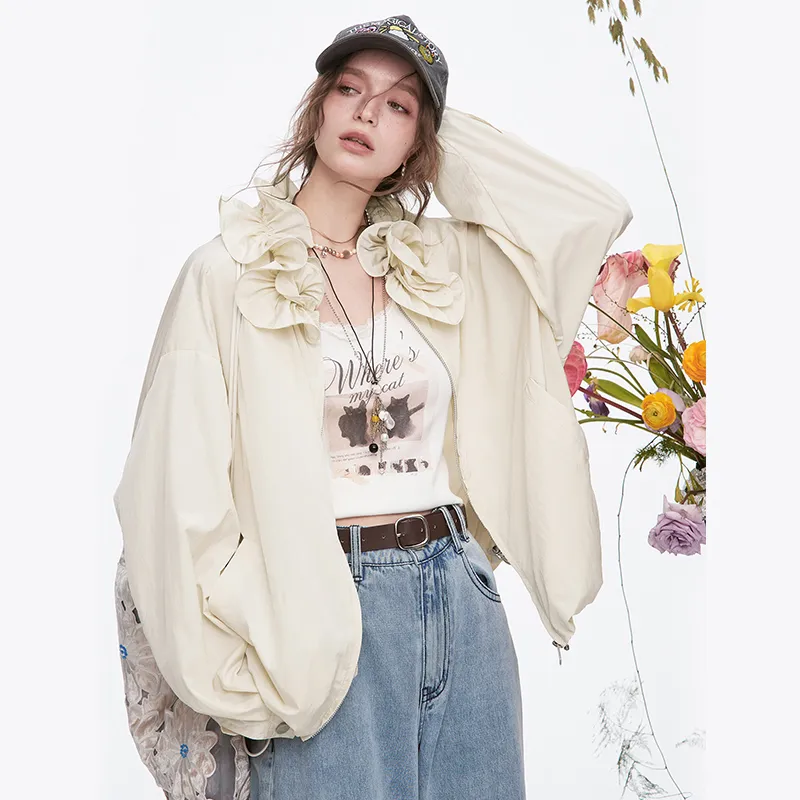 ELF SACK Cropped Coats Women's-2