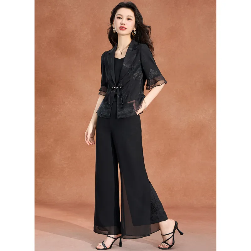 Mylan Casual Suits Women's Black-5