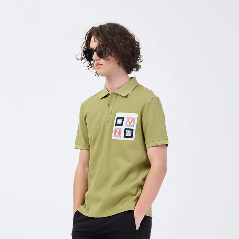 DAVID NAMAN Polo Shirt Men's Green-2
