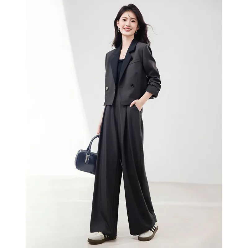 XINFEIYU Casual Suit Women's Dark Gray-1