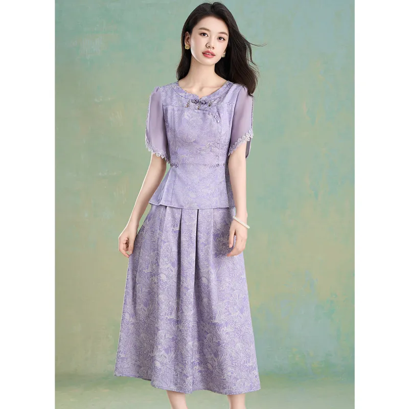 Mylan Summer Skirt Set Cinched Waist Women's-4