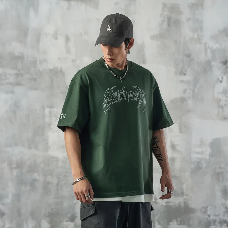 LUJIAMEN T Shirts Unisex Green-3