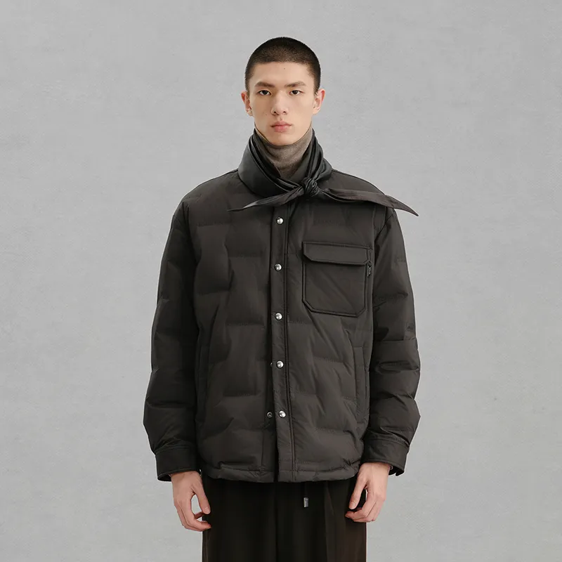 GXG Down Jacket Men's Dark Brown-2