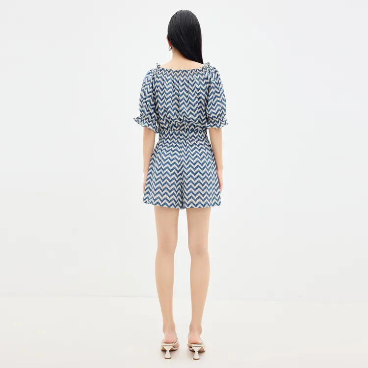 SHUIYUNJIAN Jumpsuits Women's Light Blue Floral-5