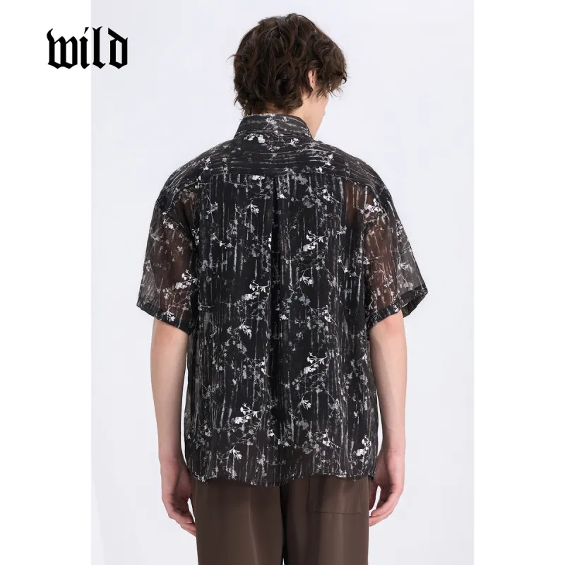 WILD LEADER Shirts Men Mysterious Black[CW51585A48]-2