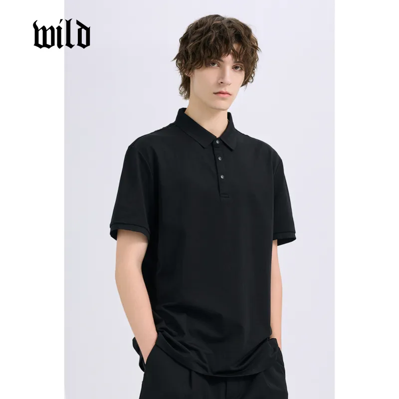 WILD LEADER Polo Shirts Men Black[TW5118136]-1