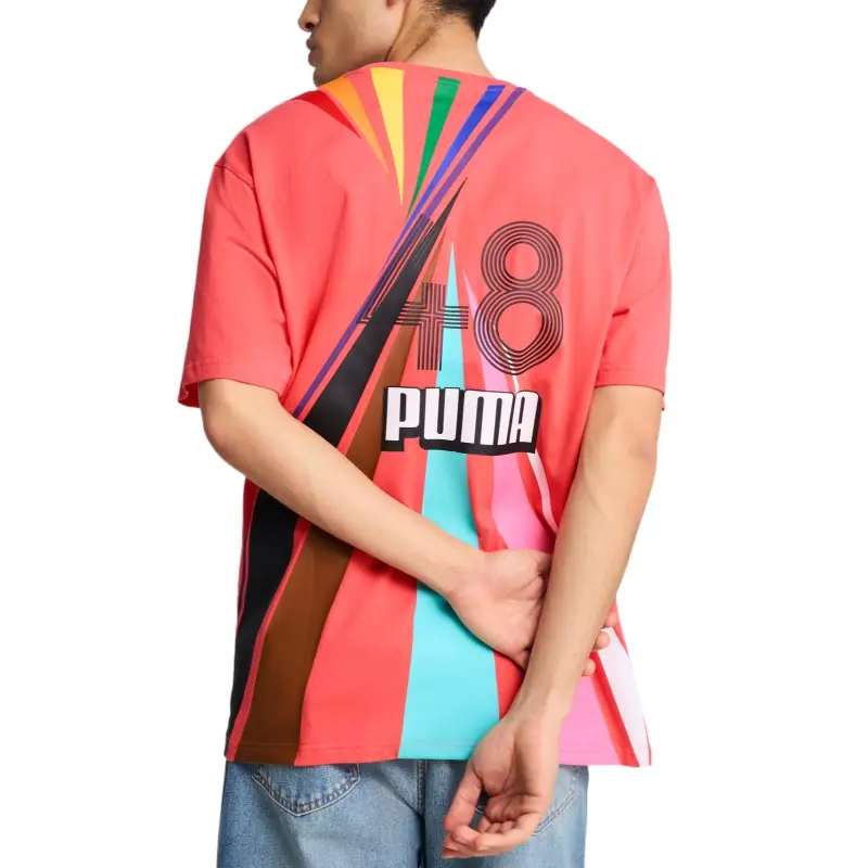 PUMA T Shirt Unisex Peach Frost-3