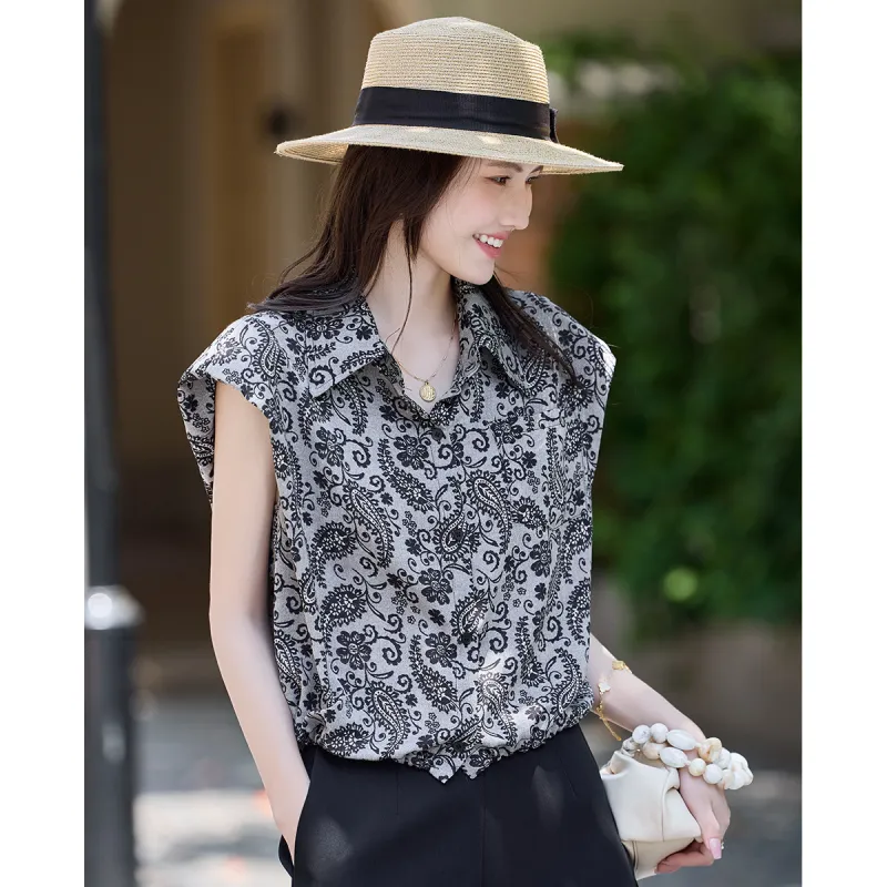 TERRE BLEUE Summer Shirt Loose Fit Women's-5